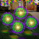 4th of July Decorations Outdoor 4 Pack Solar Power Yard Firework Lights Patriotic Garden Waterproof Solar Lights with 180 LED 8 Modes for Independence Day Party Decoration(Green, Yellow, Purple) by GreenHaven Gardens