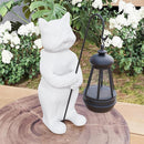 Solar Cat Garden Statue 10 Inch Porch Patio Decor for Outside Yard Decoration Outdoor Unique Housewarming Gardening Birthday Gifts for Cat Lovers Women Grandma by GreenHaven Gardens
