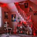 JMEXSUSS 33ft 100 LED Red Halloween Lights, 8 Modes Room String Light Indoor Plug-in, Clear Wire Red Christmas Lights Outdoor Waterproof for Halloween Bedroom, Party by GreenHaven Gardens