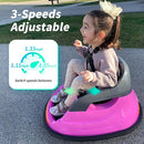 Baby Bumper Car, 6V Electric Kids Bumper Car for Toddlers with Remote Control, Bluetooth - Hot Pink by TinyTreasures Baby Boutique