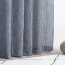 MYSKY HOME 108 Inches Long Ceiling Curtains, Light Filtering Boho Window Sheer Drapes for Living Room Patio Sliding Door Back Tab Elegant Look, 50" Wide x 108" Long, Dusty Blue, 2 Panels by CozyNest Decor