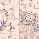 Vintage Map of the Battle of Gross Beeren, 1813