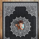CAMILSON Outdoor Rug, 8x10 Medallion Black White Modern Area Rugs for Indoor and Outdoor Patios, Kitchen and Hallway Mats, Washable Porch Deck Outside Carpet (Medallion Black, 8 x 10) by GreenHaven Gardens