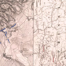 Vintage Map of the Battle of Culm, 1813