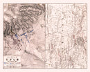 Vintage Map of the Battle of Culm, 1813