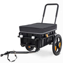2-in-1 Bike Cargo Trailer Pushcart