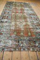 4.5x10.5 Vintage Distressed Oushak Rug Runner
