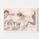 Vintage Map of the Siege of St. Sebastian, 1813
