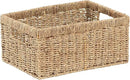 CENBOSS Wicker Baskets (Large, Seagrass, 1PC) Rattan Storage Baskets for Shelves, Woven Seagrass Holder by CozyNest Decor