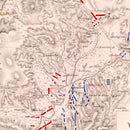 Vintage Map of the Battle of Vitoria, 1813