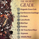 Craft Aroid Potting Mix- Elite Alocasia, Philodendron, Monstera Soil Mix, Chunky, Well Draining Potting Soil for Indoor Plants, All Tropical Plants & Houseplants, Synthetic & Peat Free 2QT by GreenHaven Gardens
