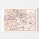 Vintage Map of the Battle of Bautzen, 1813