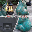 JOYBEE Garden Statues Elephant with Solar Lantern Outdoor Decor-Elephant Solar Figurines Lights Decorations for Patio Yard Lawn Ornaments-Gifts for Birthday Easter Housewarming by CozyNest Decor