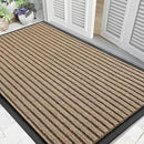 Yimobra Front Door Mat Outdoor Indoor Entrance, 100% Waterproof All-Season All Weather Doormat, Welcome Matt Outside Entry, Non Slip, Low Profile, Heavy Duty Patio Porch Floor Mats,47 x 32,Khaki by CozyNest Decor