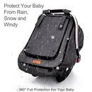 Waterproof Baby Stoller Bunting Bags Winter Carseat Canopies Cover to Protect Baby from Cold Wind, Super Warm Plush Fleece Baby Carrier Cover for Infant Boys Girls, Keeps Babies Warm and Cozy by TinyTreasures Baby Boutique