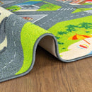 KC Cubs 5x7 City Streets Car Road Rug – Educational Non-Slip Play Mat for Kids, Toddlers, Nursery, Classroom, Playroom, Baby Daycare, Boy Girl Carpet by TinyTreasures Baby Boutique