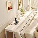 SUPERJARE Console Table with Outlet, 63 Inch Sofa Table with Charging Station, Narrow Entryway Table, Skinny Hallway Table, Behind Couch Table, for Living Room, Plants, White by CozyNest Decor