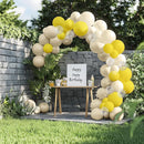 JOYIN 150 Pcs Sand White Balloons, Different Sizes 18 12 10 5 Inch Sand White Latex Balloon Arch Kit with Instruction for Birthday Party Graduation Wedding Holiday Decoration by TinyTreasures Baby Boutique
