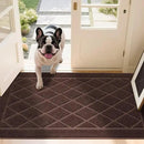 JSEI Dirt Trapper Door Mat 36"x60", Non-Slip Washable Entryway Mats, Dog Door Mat, Stain Resistant and Absorbent Floor Mats, Low Profile Welcome Mat for Front Back Door, Brown by CozyNest Decor