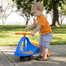 Wiggle Car Ride on Toy - Easy-to-Use Kid Car for Ages 3 Years and Up with No Batteries, Gears, or Pedals by Lil Rider (Blue/Orange), Large,Yellow / Black by TinyTreasures Baby Boutique