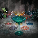Champagne Coupes 12OZ By Colorful Champagne Glasses Prosecco Mimosa Glasses Set Cock by The Wine Savant