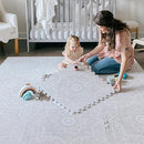 Baby Play Mats for Floor - Layla (4x6ft) - Premium EVA Foam Play Mat for Babies & Toddlers - Perfect for Tummy Time, Crawling, Playroom - Stylish & Comfortable Kids Play Mat by TinyTreasures Baby Boutique