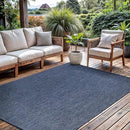 CAMILSON Outdoor Rug 5x7 Modern Area Rugs for Indoor and Outdoor Patios and Porches - Waterproof, Washable, Non-Shedding, Easy-to-Clean Outside Carpet (5 x 7, Solid - Navy Blue) by CozyNest Decor