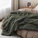 Bedsure GentleSoft Fluffy Olive Green King Size Blanket for Bed, Thick Soft Sherpa Faux Fur Fleece Bedding Fuzzy Plush Winter Warm Heavy Large King Blanket, Cozy Olive Gifts for Men Women, 108x90 by CozyNest Decor