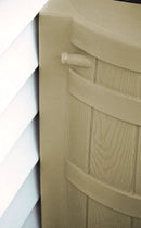 Good Ideas Rain Wizard 50 Gallon Plastic Rain Barrel for Outdoor Rainwater Collection and Storage Features Metal Spigot and Flat Back Design, Khaki by GreenHaven Gardens