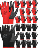 Nuogo 24 Pairs Gardening Gloves for Men Women Rubber Coated Landscaping Work Gloves Safety Work Construction by GreenHaven Gardens