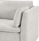 CHITA Sectional Modular Down Filled Loveseat Sofa, Comfty Feather Loveseat Cloud Couch, FSC Certified Modular Sectional Couch for Living Room, 80 inch Width,2 Seat Modular Sofa, Snow by CozyNest Decor