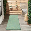 Nourison Home Positano Blue Green 2' x 6' Area Rug Easy Clean, Non Shedding, Bed Room, Living Room, Dining Room, Kitchen (6' Runner) by CozyNest Decor