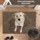 COSY HOMEER-Door-Mat-Non-Slip-Entryway-Rug 32”x48” Absorbent Welcome Mats Washable Dirt Trapper Door Mat Entrance Floor Mats for Front Back Doormats and Wet Shoes,Brown by CozyNest Decor