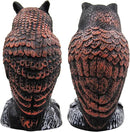 Hausse 2 Pack Fake Horned Owl Bird Scarecrow Decoy, Plastic Deterrents, Halloween Decoration, Nature Enemy Pest Repellent for Outdoor Garden Yard by GreenHaven Gardens