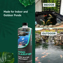 Pond Clarifier - Fish-Friendly Koi Pond Water Clarifier to Quickly Clear Murky Pond Water and Remove Pond Sludge with Natural Enzymes - Fish Pond Water Treatment - AquaDoc Pond Supplies by GreenHaven Gardens