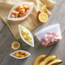 Stasher Premium Silicone Reusable Food Storage Bags, 2-Pack, Multi, Multi-Use Food Storage Bags, Lunch Bag, Travel Containers, BPA Free, Leak-free, Dishwasher-Safe, Eco-friendly by TinyTreasures Baby Boutique