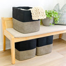 NaturalCozy 13x15x13 Kallax Storage Cubes Bins, 3 Pack | Cotton Rope Cube Storage Bin Woven Baskets for Organizing | Kallax Insert Storage Baskets for Shelves Organizer, Kids Toy, Closet Baby Nursery by TinyTreasures Baby Boutique