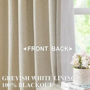 Vision Home Sand Pinch Pleated Full Blackout Curtains Linen Blended Room Darkening Window Curtains 102 inch for Living Room Bedroom Thermal Insulated Pinch Pleat Drapes with Hooks 60" Wx102 Lx1 by CozyNest Decor