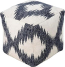 Mark&Day Pouf Ottoman, Grobriedenthal Modern Navy Cube Pouf Foot Rest for Living Room, Bedroom and Boho Home Decor (18"x18"x18") by CozyNest Decor