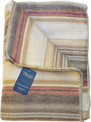 Alpaca Wool Throw Blanket | Super Soft, Lightweight, Breathable and Hypoallergenic | Non-Itchy or Scratchy (Beige Brown Varicolored, Queen (U.S. Standard)) by CozyNest Decor