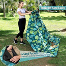 PY SUPER MODE Picnic Blankets Extra Large, Waterproof Foldable Outdoor Beach Blanket Oversized 83x79” Sandproof, 3-Layer Picnic Mat for Camping, Hiking, Travel, Park, Concerts(Yellow Flowers) by TinyTreasures Baby Boutique