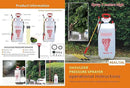 CLICIC 2.9 Gallon (11L) Lawn and Garden Portable Sprayer Pump Pressure Sprayer with Pressure Relief Valve and Adjustable Shoulder Strap for Lawns and Gardens or Cleaning Decks and Cars by GreenHaven Gardens