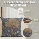 Charlotte Home Furnishings Decorative Tapestry Pillow Cover 19x19 in, Blue Kelmscott Couch Throw Pillow Cover, French Country Square Cushion Cases for Bed Room Home Decor, Soft Cotton Jacquard Woven by CozyNest Decor