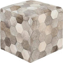 Mark&Day Pouf Ottoman, Gutenstein Rustic Ivory Cube Pouf Foot Rest for Living Room, Bedroom and Boho Home Decor (18"x18"x18") by CozyNest Decor