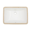 Modern Ceramic Undermount Bathroom Sink With Overflow, High Quality by HouseOfZazla