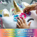 Pinwheel Crafts Unicorn Pillow Kit - DIY Arts and Crafts for Kids Ages 6 7 8-12+ Years, No Sewing Kit for Kids, Unicorn Purple Pillow Craft Kits for Birthday, Christmas Gifts for Girls by TinyTreasures Baby Boutique