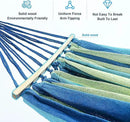 Double Hammock, Heavy Duty Portable, 500 lb Weight Capacity, Perfect for Both Indoors and Outdoors, 2 Person Hammock with Carrying Bag, Wide Blue by GreenHaven Gardens