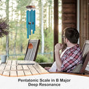 Large Aluminium Wind Chimes 37 Inches to Create a Zen Atmosphere Suitable for Outdoor, Garden, Patio Decoration. Classic Wind Chimes with Wind Catcher Suitable as A Gift for Unisex(Blue) by CozyNest Decor