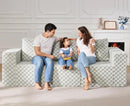 Modular Sectional Sofa 3-Seater Modular Couch with Deep Seat Memory Foam Cloud Chair with Pillows Oversized Sectional Sofa for Living Room Bedroom (Plush GREYOLIVE, 3-Seater) by CozyNest Decor