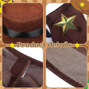 Cowboy Goose Outfits for 23'' High Cement or Plastic Porch Lawn Goose Clothes for Yard(Brown Cowboy) by GreenHaven Gardens
